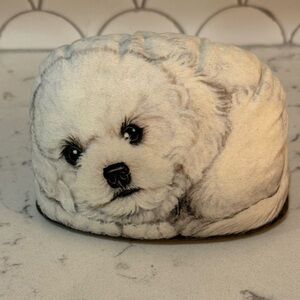 Bichon Puppy Bean Bag Weighted Stuffed Plush Animal Pupper-Weight Ellay 2005